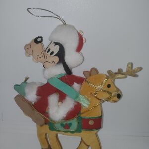 disney vintage christmas Goofy reindeer Ornament